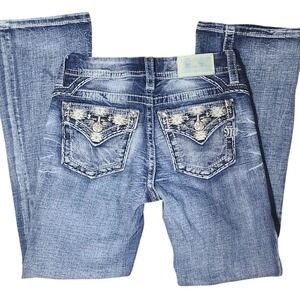 Miss Me VINTAGE Bling Jeans Rhinestone Western Boho McBling 25